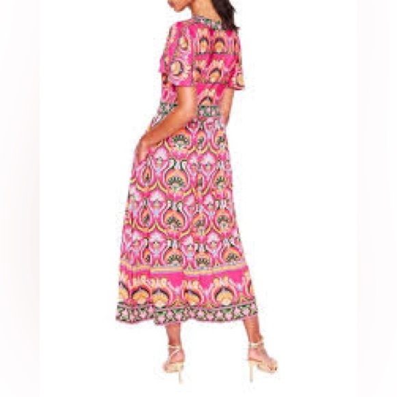 Boden Pink and Green Maxi Dress - Picture 2 of 5